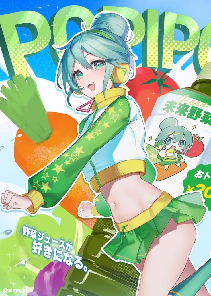 «PoPiPo» (яп. ぽっぴっぽー) — песня от LamazeP с участием Хацунэ Мику, выше… — Hatsune Miku Fan Club ✩✩✩ · Стрекоза