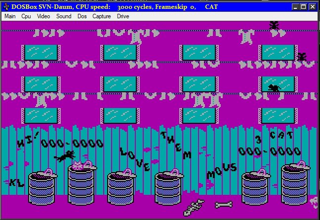 Alley Cat от IBM. Древняя (1984 года) игра, где ты типо играешь за ко… — OldGamesClub · Стрекоза