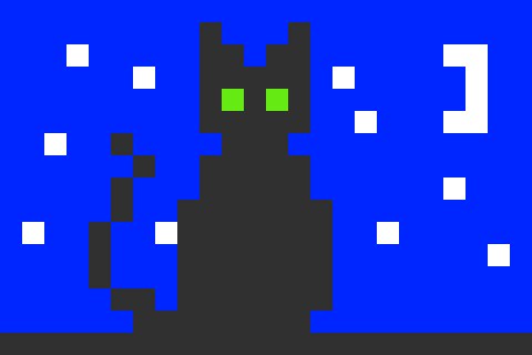 Midnight cat - POLYDREAMER — BTA рисунки · Стрекоза