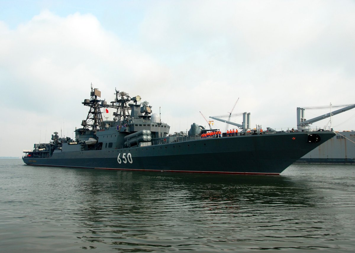 «Адмирал Чабаненко» - советский и российский большой противолодочный… — Русские корабли / RUSSIAN WARSHIPS · Стрекоза
