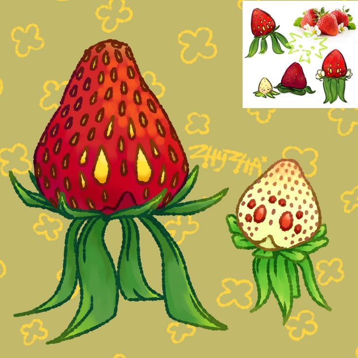 Клубнички (ну типо клубнички+паучки=клубнички гыгегыгыг) Хотя это не… — Ежевельник · Стрекоза
