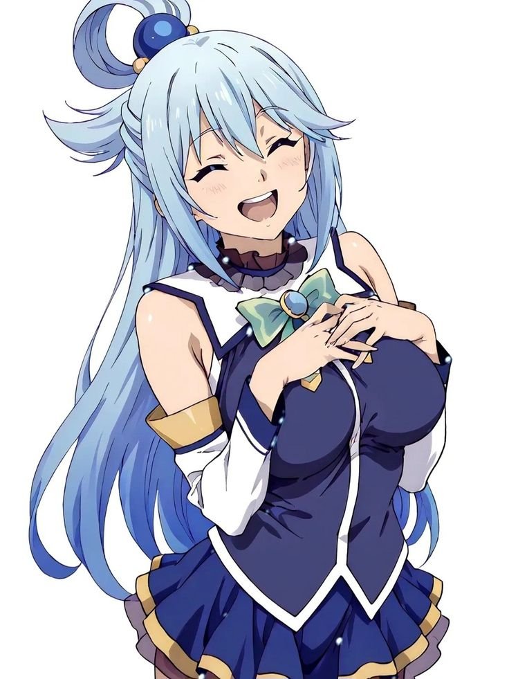 Аква - богиня из Konosuba. Она умеет создавать воду с интересными сво… — Нарисованные девушки на каждый день · Стрекоза