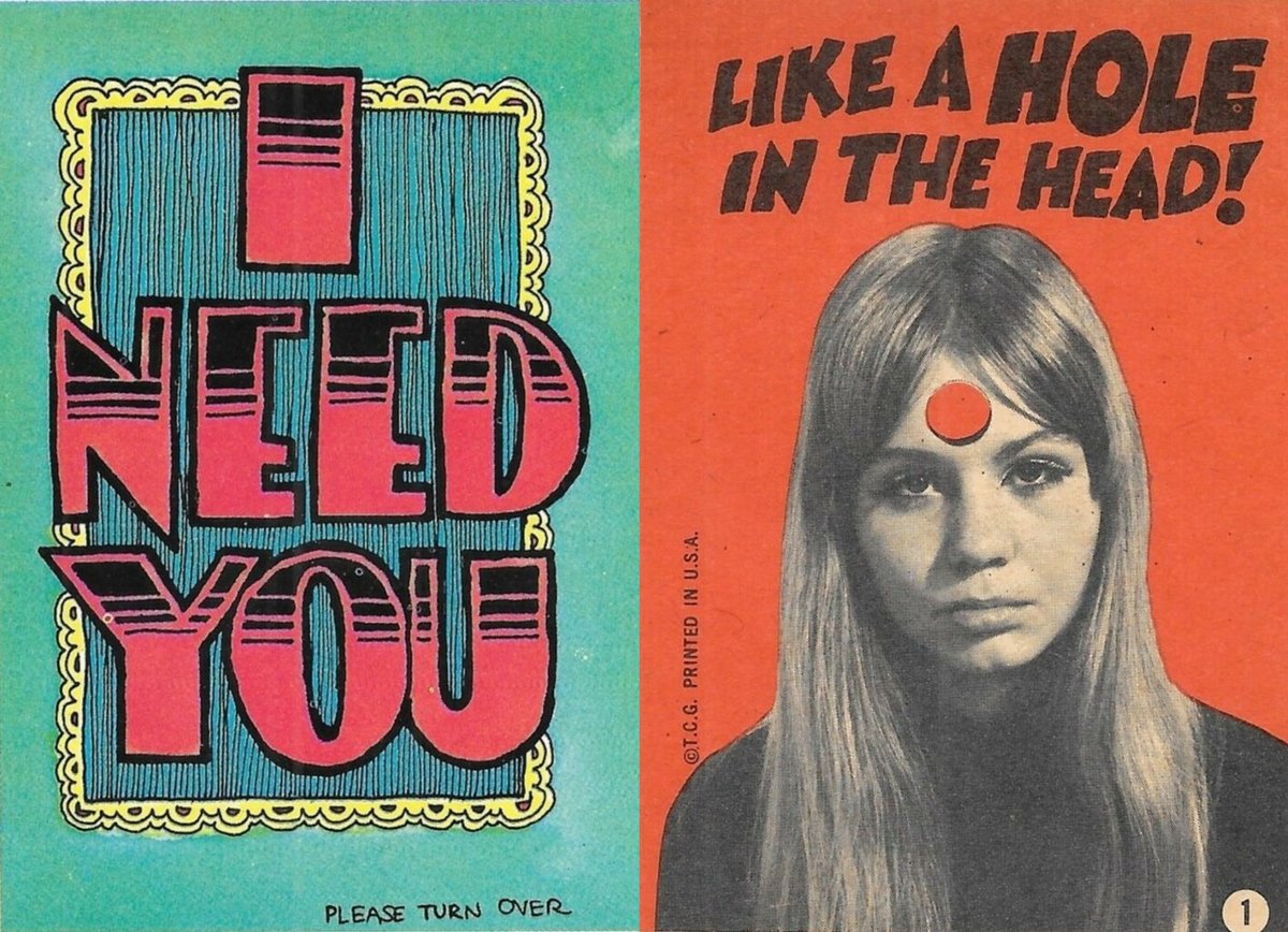 𝙍𝙤𝙗𝙚𝙧𝙩 𝘾𝙧𝙪𝙢𝙗 𝙑𝙖𝙡𝙚𝙣𝙩𝙞𝙣𝙚 𝘾𝙖𝙧𝙙𝙨 𝙏𝙤𝙥𝙥𝙨 (1965) — ~RéTrO sTuFf~™ · Стрекоза