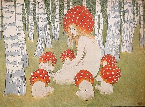 мама мухомор и ее мухоморята — lammekult82 · Стрекоза