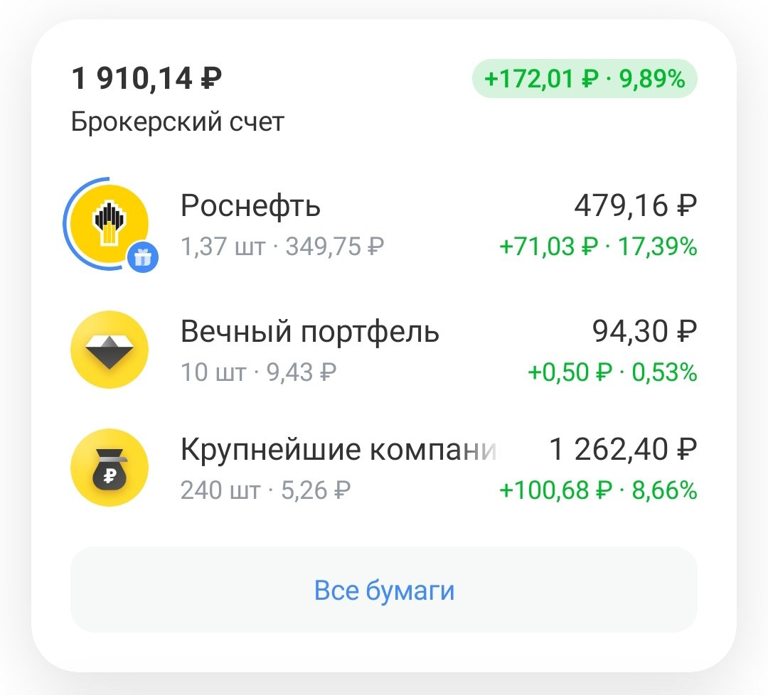 И — инвестор (я просто въебал Косарь интереса ради) — Kibaen · Стрекоза