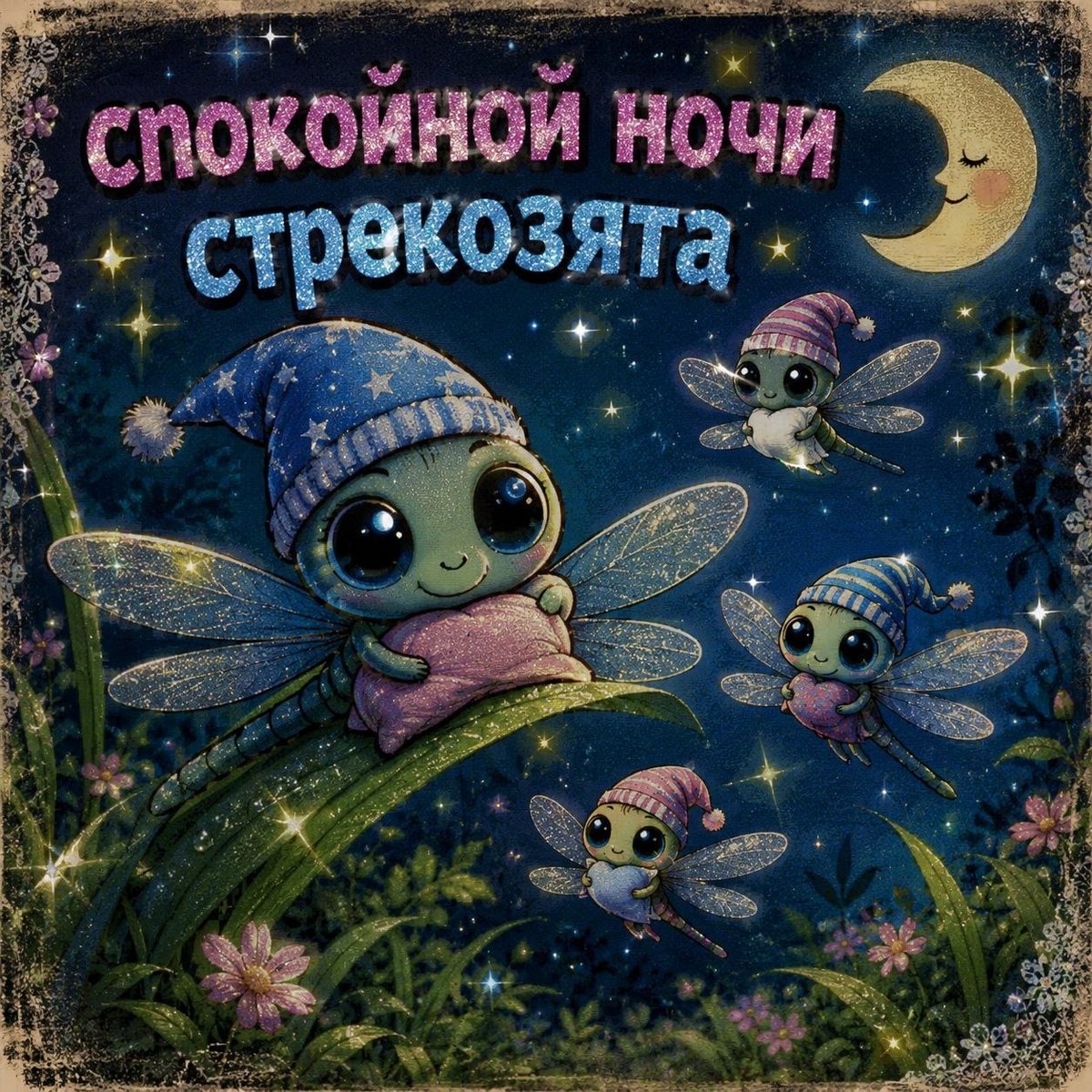 всем сладких снов, люблю целую! — pozor · Стрекоза
