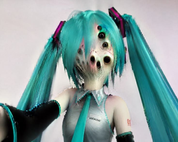 blu hair blu tie hidin' in ur nightmare — bastardofgod · Стрекоза