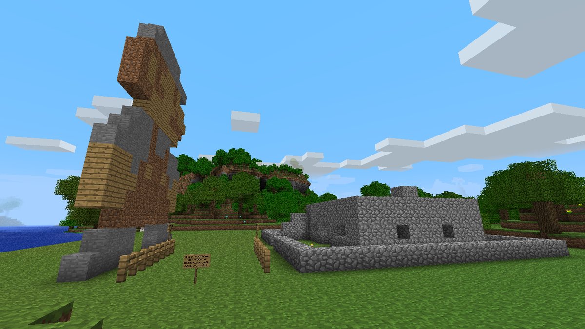 В бете 1.7.3 построил на подобие музея где будут постройки, которые о… — Minecraft · Стрекоза