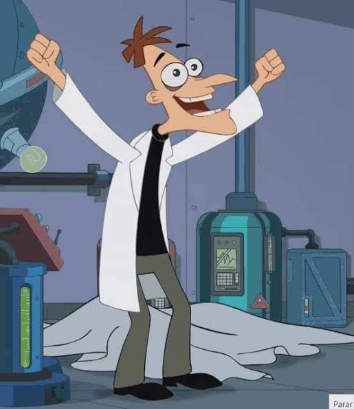 Мой новый инатор почти готов! Никто не сможет меня остановить! Ps. Ка… — Doofenshmirtz · Стрекоза