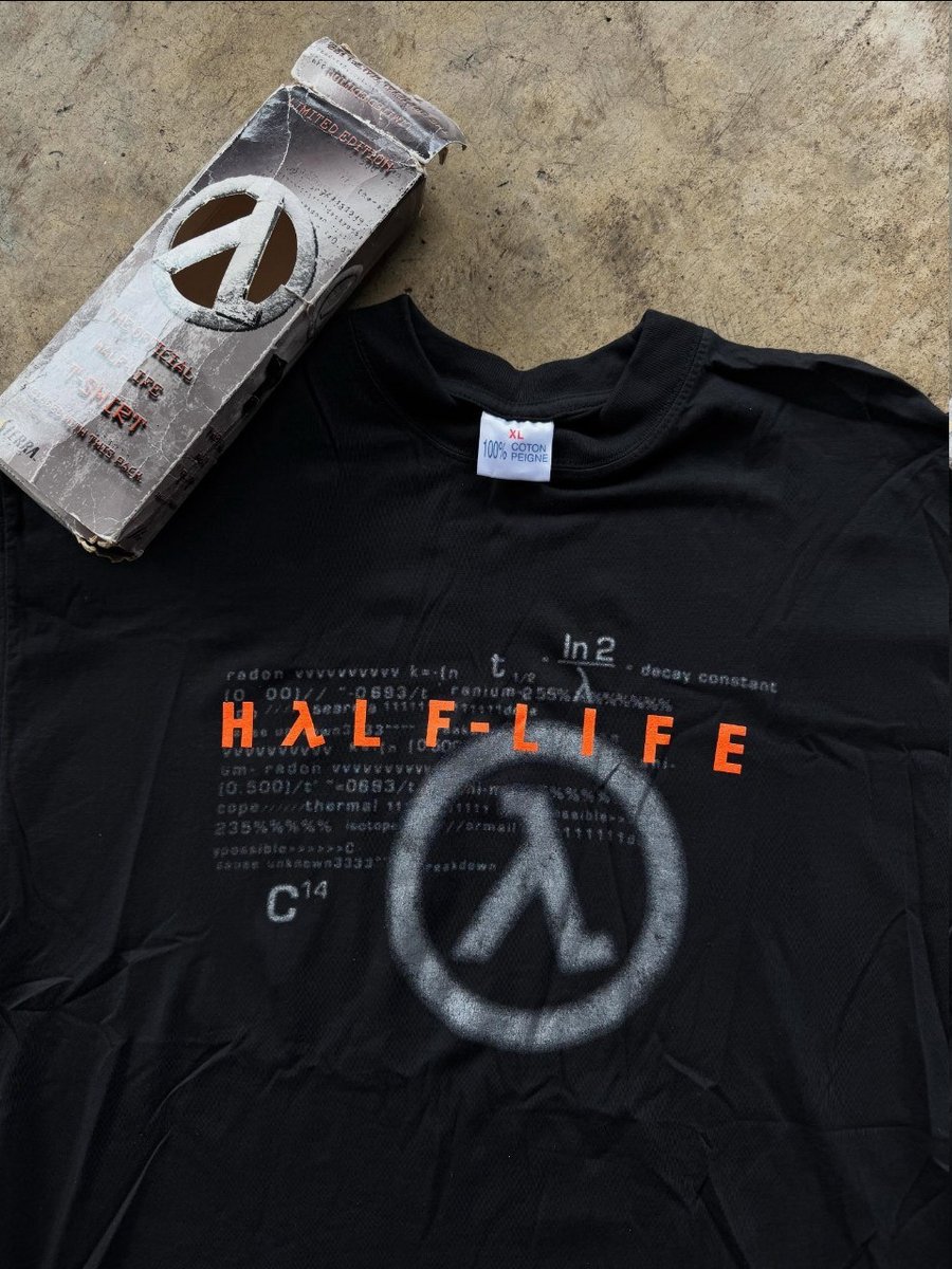 Vintage Half-Life T-Shirt 1998 😎 #hl 😎 #gldsource 👕 #merch — Source Aesthetic · Стрекоза