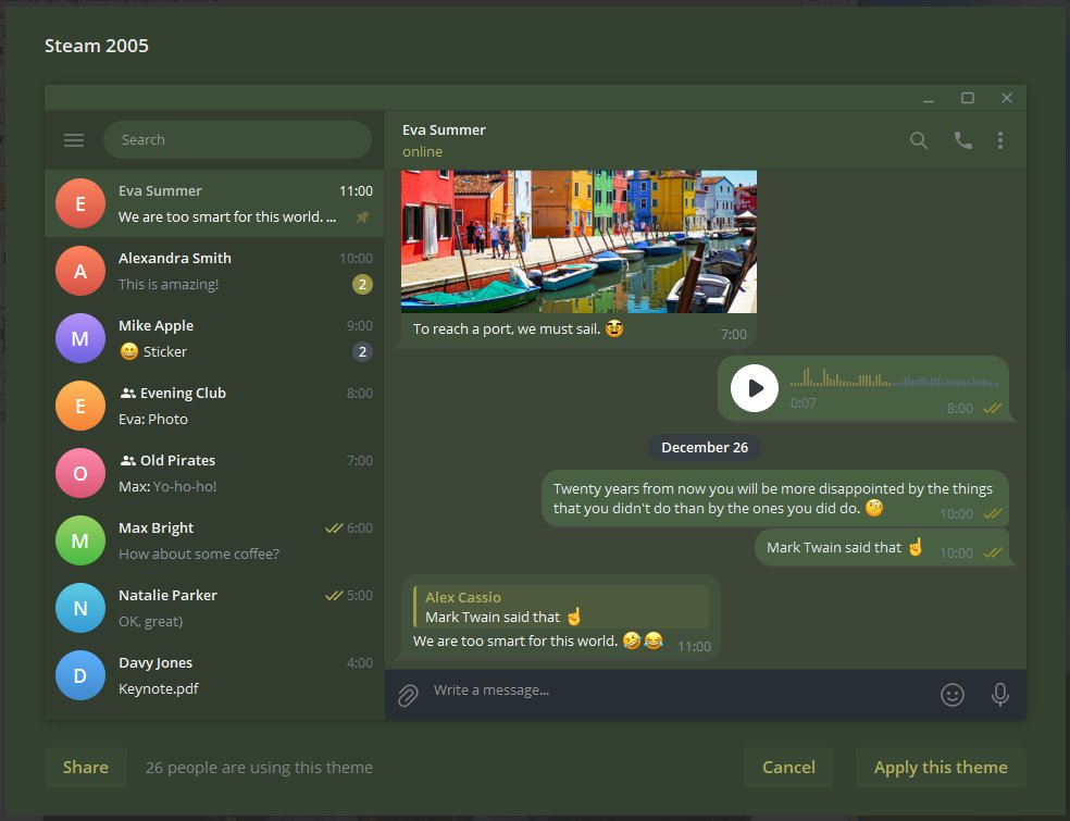 Steam theme for telegram: https://t.me/addtheme/Steamtheme2005 — Source Aesthetic · Стрекоза